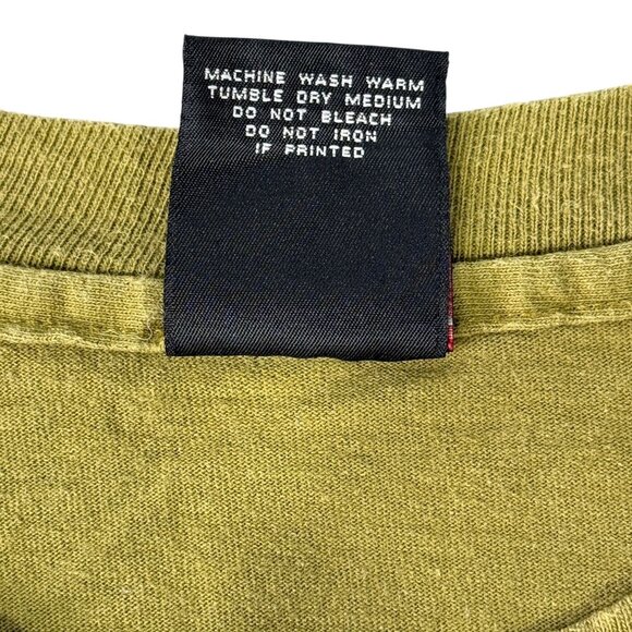 Vintage 90s Giant By Anvil Eagles Graphic Tee Olive Green XL Single Stitch 100% - Picture 5 of 6
